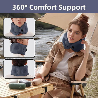 Inflatable U Shape Travel Neck Pillow