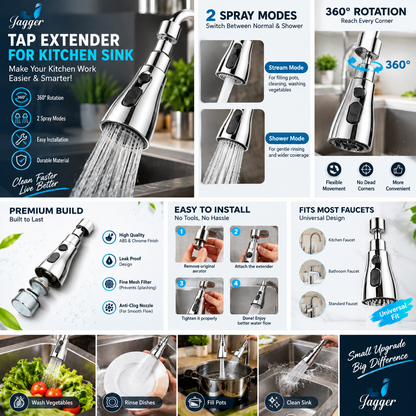 3 Modes Kitchen Faucet Spray Head Water Saving 360 Swivel Ball Nozzle Tap