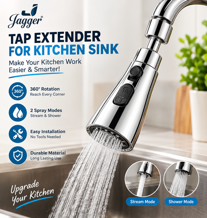 3 Modes Kitchen Faucet Spray Head Water Saving 360 Swivel Ball Nozzle Tap